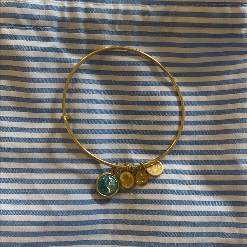 Alex and Ani Birthstone Bracelet Aquamarine March
